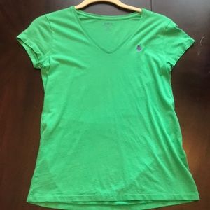 Green v neck Ralph Lauren t shirt